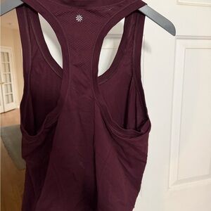 Athleta Burgundy Racerback Tank Top